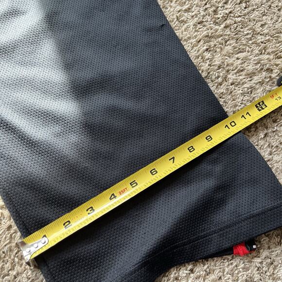 Nike Track Pants Mens Lathe Black Epic Knit Training Red Stripe Baggy Y2k - Picture 12 of 16